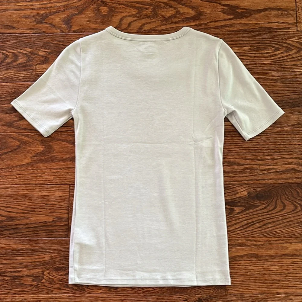 J.Crew Slim perfect T-shirt Pale Sky Small - Picture 4 of 9